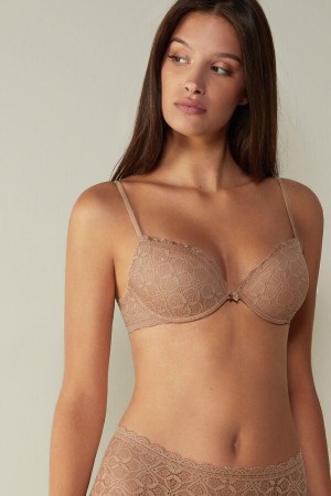 Intimissimi Bellissima Push-up in Blonder BH Dame Beige | NOEX4742