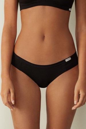 Intimissimi Bomull Truser Dame Svarte | NOQZ3627