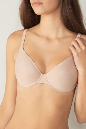 Intimissimi Francesca Ultralight Microfiber Balconette BH Dame Beige | NOCE4437