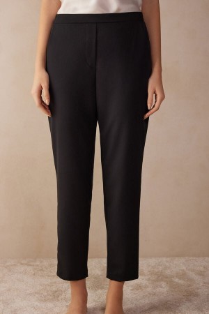 Intimissimi Full Length with Pockets Bukse Dame Svarte | NOHK4261