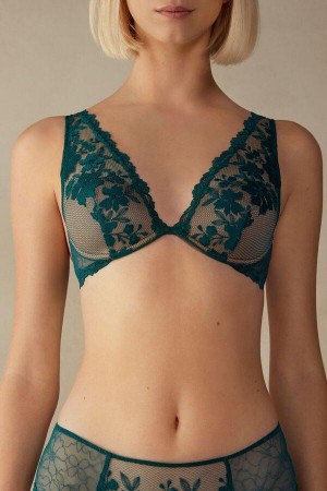 Intimissimi In Full Bloom Elena Balconette BH Dame Grønn | NOGL4515