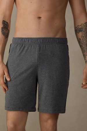 Intimissimi Jersey Shorts Pyjamas Herre Dyp Grå | NOKI3188