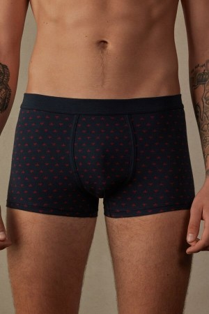 Intimissimi Lily in Stretch Supima® Bomull Boxer Herre Blå | NOZG3451