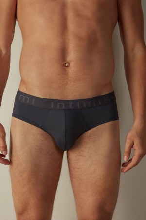 Intimissimi Microfiber with Logo Detail Truser Herre Grå | NOGL3378