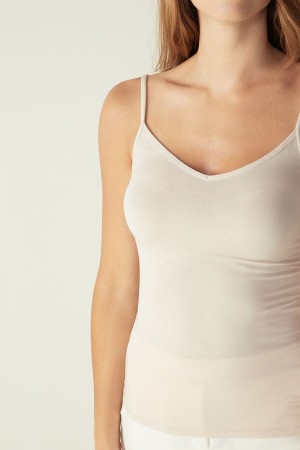 Intimissimi Modal Tank Top Dame Rosa | NOQZ4380