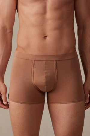 Intimissimi Natural Fresh Supima® Bomull Boxer Herre Beige | NOTV3467