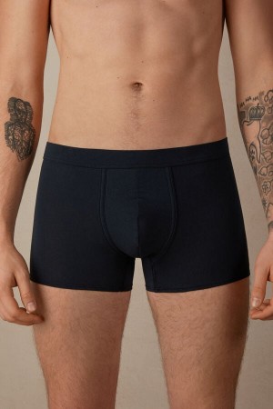 Intimissimi Natural Fresh Supima® Bomull Boxer Herre Blå | NODN3425
