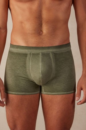 Intimissimi Natural Fresh Supima® Bomull Boxer Herre Grønn | NONB3394