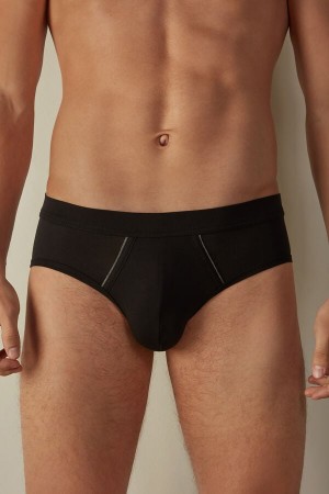 Intimissimi Natural Fresh Supima® Bomull Truser Herre Svarte Dyp Grå | NOYU3361