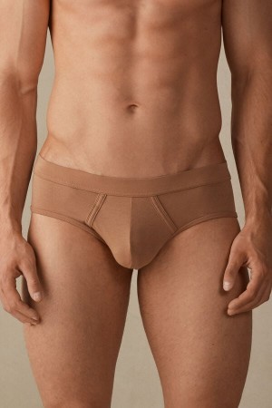 Intimissimi Natural Fresh Supima® Bomull Truser Herre Beige | NOPQ3357