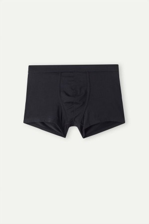 Intimissimi Push-up in Stretch Bomull Boxer Herre Svarte | NOHK3481