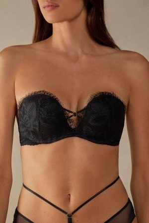 Intimissimi Sensual Unbounded Monica Bandeau BH Dame Svarte | NOAP5004