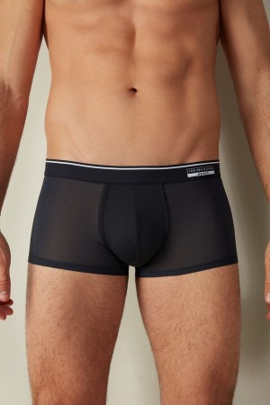 Intimissimi Super Fresh Micro-mesh Boxer Herre Blå | NOPQ3462