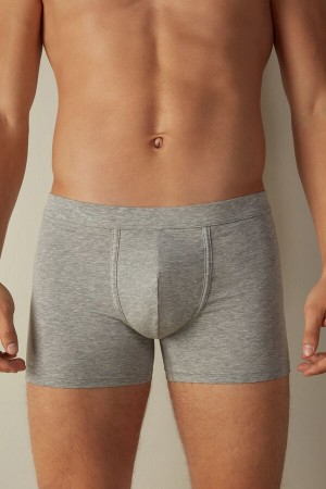 Intimissimi Supima® Bomull Loose Fit Boxer Herre Lyse Grå | NOHK3456
