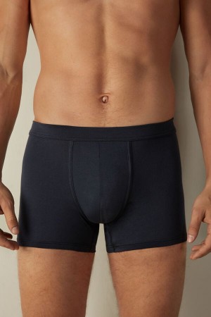 Intimissimi Supima® Bomull Loose Fit Boxer Herre Blå | NOHK3422