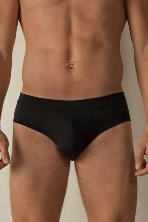 Intimissimi Supima® Bomull Truser Herre Svarte | NOOR3384