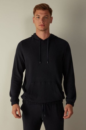 Intimissimi Tricot Sweatshirt Langermet Herre Blå | NOQZ3108